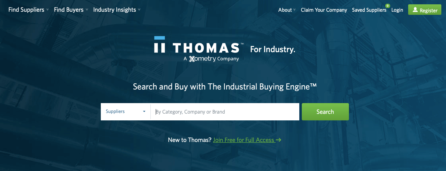 Adquisición de productos en Thomas