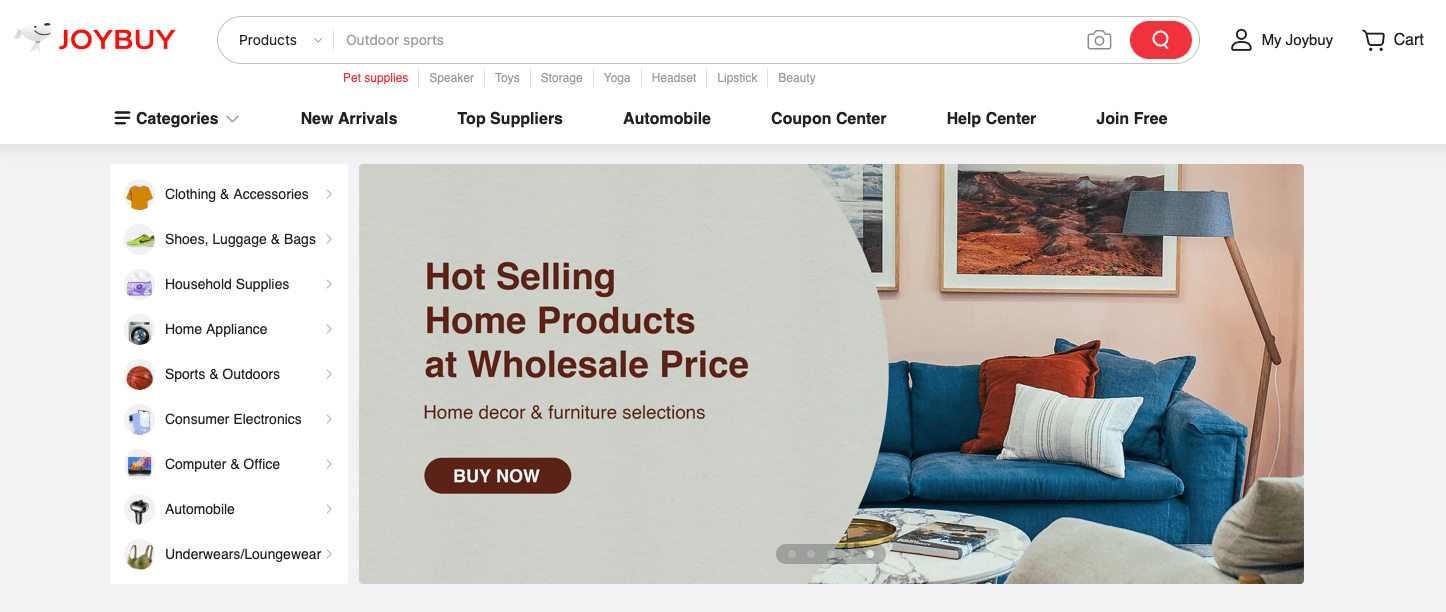 Joybuy como alternativa a Alibaba